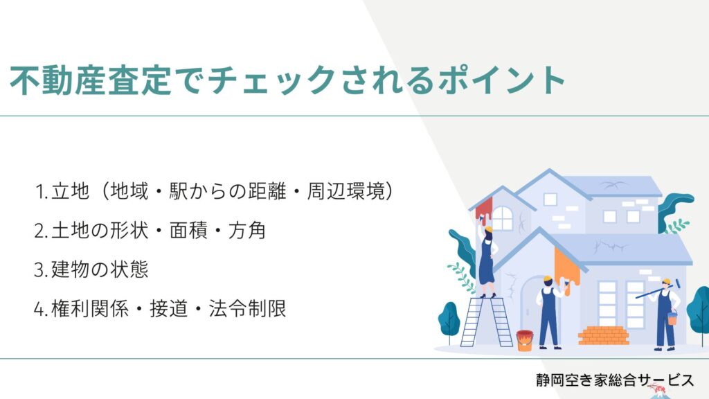 不動産査定でチェックされるポイント