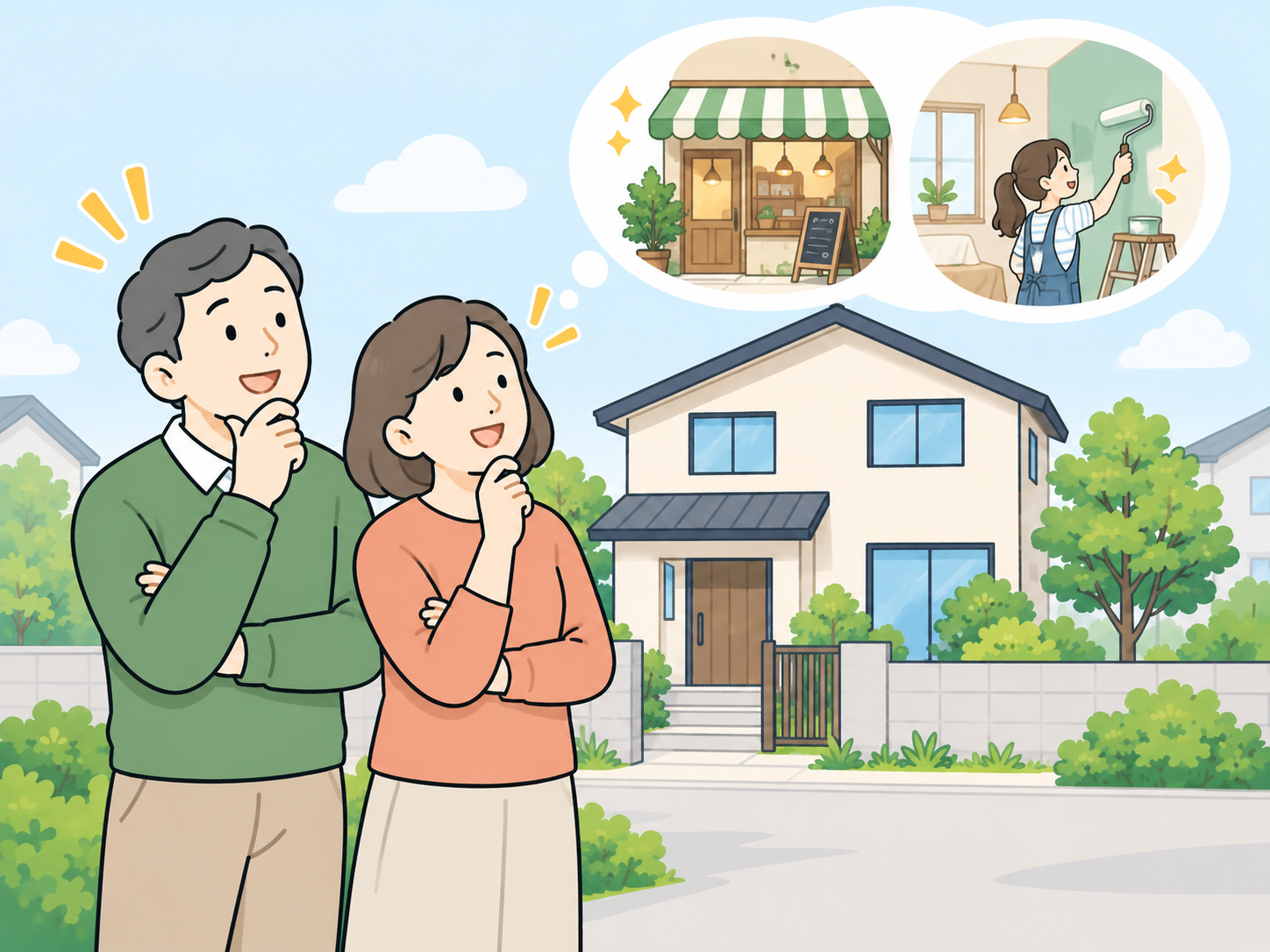 貸し方を検討しているご夫婦